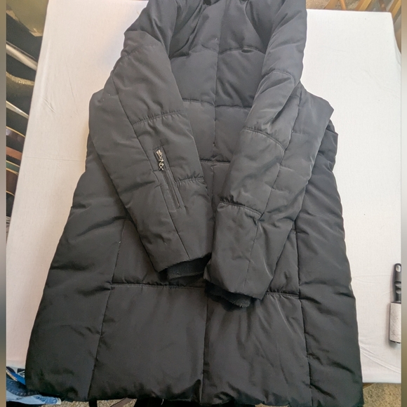 ZeroXposur Ski Puffer Jacket 60% Down. 40% Feathers Black with Hood Large - Picture 10 of 12